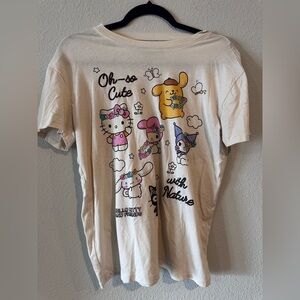 Hello Kitty & Friends Graphic T-Shirt‎ pSize XS Oversized Fit Cute Kawaii Style